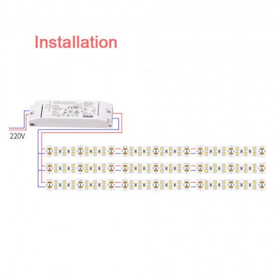 Intelligent dual-color COB led strip